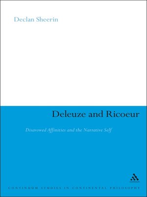 cover image of Deleuze and Ricoeur